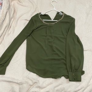 Olive green blouse